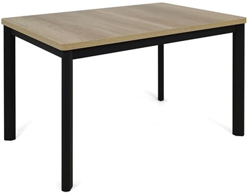Кухонный стол раскладной Токио-1L (ноги металлические черные, дуб каньон) в Мурманске