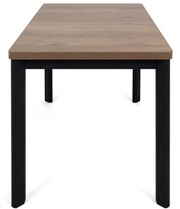 Раздвижной стол Токио-2L (ноги металлические черные, дуб табако) в Мурманске - предосмотр 2
