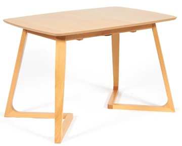 Кухонный стол раскладной VAKU (Ваку) бук/мдф 80x120+40x75, Натуральный бук арт.13987 в Мурманске
