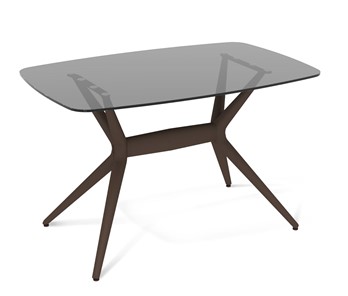 Обеденный стол SHT-ТT26 118/77 стекло/SHT-TU30-2 / SHT-A30 коричневый в Мурманске