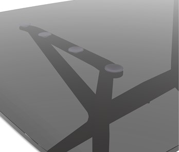 Обеденный стол SHT-ТT26 90 стекло/SHT-TU30 дымчатый/серый в Мурманске - предосмотр 4