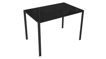 Обеденный стол Торрес тип 1 (Черный муар/Черный глянец) в Мурманске