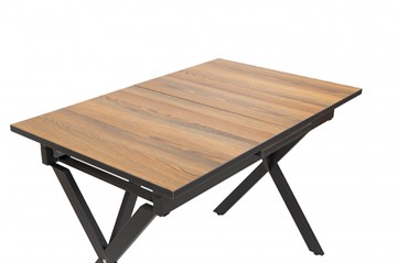 Обеденный раздвижной стол Стайл № 11 (1100/1500*700 мм.) столешница пластик, форма Флан, с механизмом бабочка в Мурманске - предосмотр 1