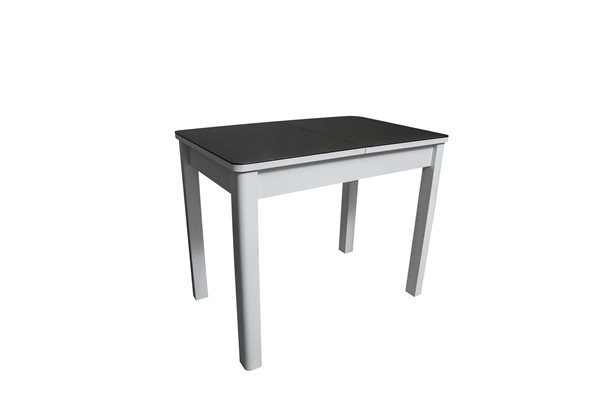 Кухонный стол раздвижной Айсберг-1СТ белое-черное в Мурманске - изображение