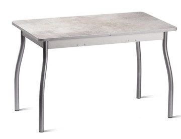 Раздвижной стол Орион.4 1200, Пластик Белый шунгит/Металлик в Мурманске