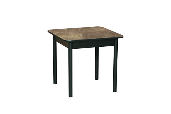 Кухонный стол 55.01 Аппетит, мрамор черный/металл черный в Мурманске - изображение