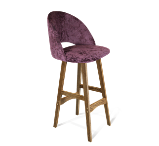 Барный стул SHT-ST34 / SHT-S65 (вишневый джем/дуб брашированный коричневый) в Мурманске