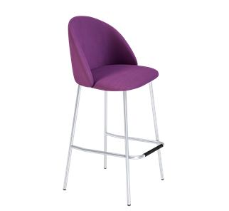 Барный стул SHT-ST35 / SHT-S29P (ягодное варенье/хром лак) в Мурманске