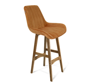 Барный стул SHT-ST37 / SHT-S65 (горчичный/дуб брашированный коричневый) в Мурманске