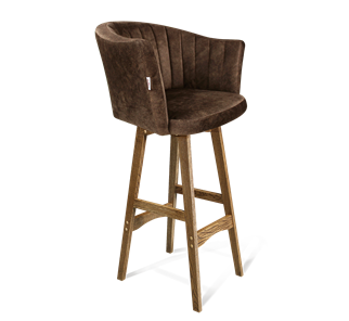 Барный стул SHT-ST42-1 / SHT-S65 (кофейный трюфель/дуб брашированный коричневый) в Мурманске