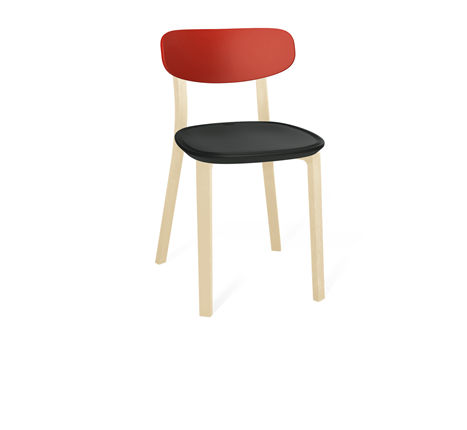 Кухонный стул SHT-ST85-2/SB85-2/S85 (красный/черный/бежевый ral1013) в Мурманске - изображение