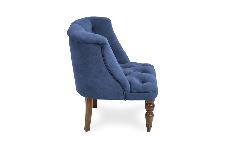 Кресло Бриджит синий ножки коричневые в Мурманске - изображение 2