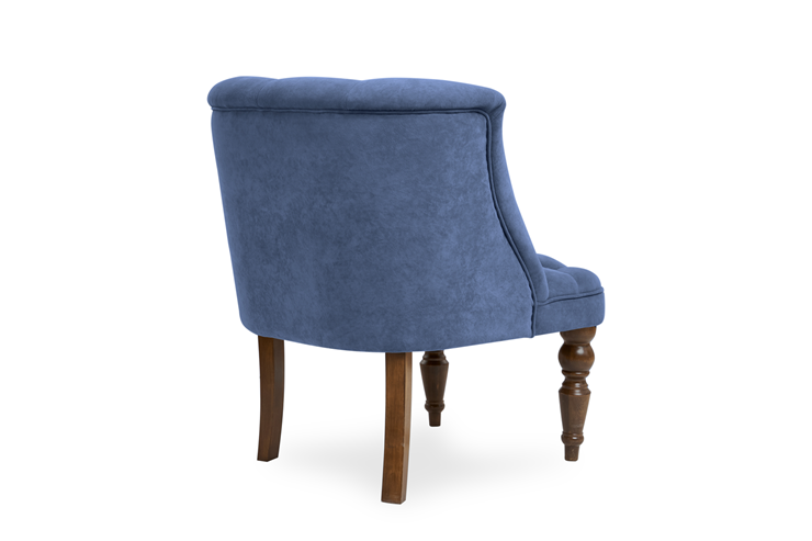 Кресло Бриджит синий ножки коричневые в Мурманске - изображение 3
