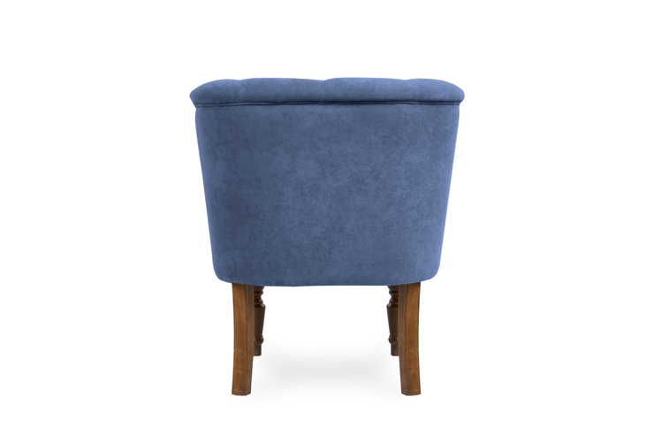 Кресло Бриджит синий ножки коричневые в Мурманске - изображение 5