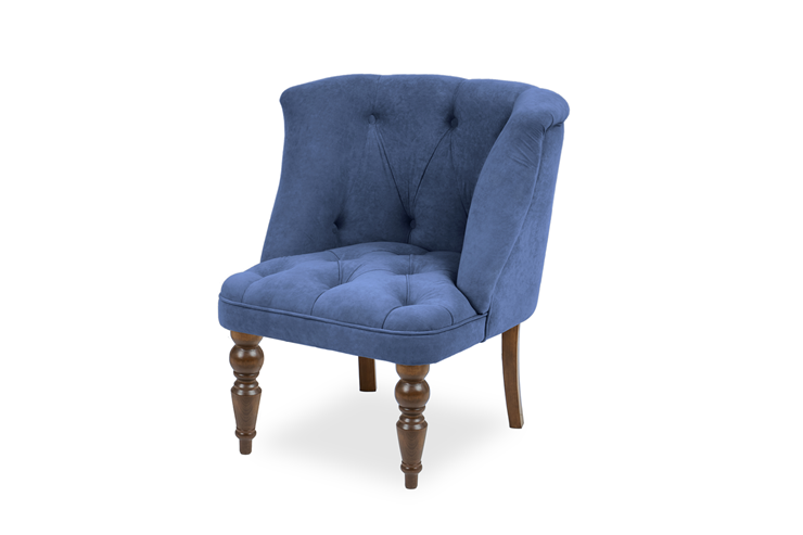 Кресло Бриджит синий ножки коричневые в Мурманске - изображение 6