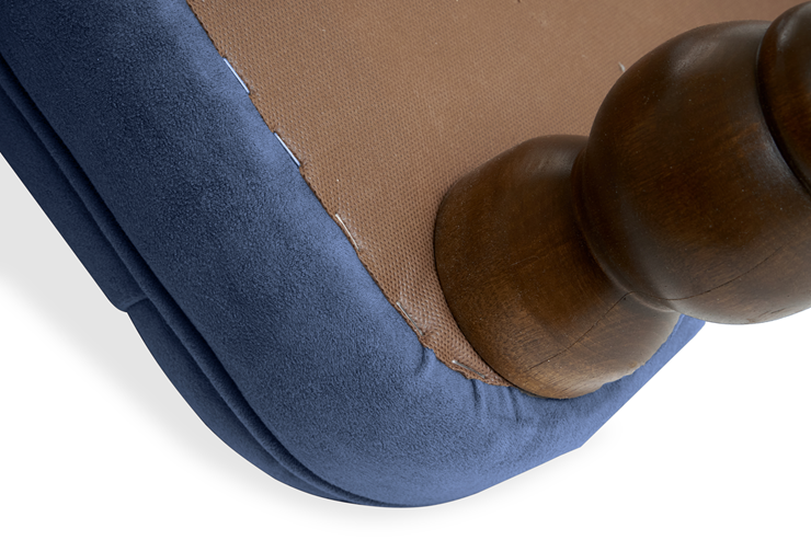 Кресло Бриджит синий ножки коричневые в Мурманске - изображение 7