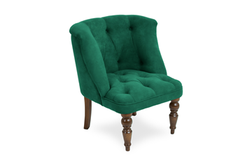 Мягкое кресло Бриджит зеленый ножки коричневые в Мурманске