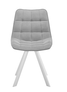 Обеденный стул 229 Поворотный, Микровелюр B22 Grey / опоры белые в Мурманске - предосмотр 1