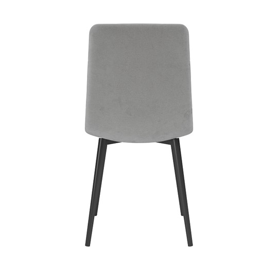 Обеденный стул Белла, велюр тенерифе грей/Цвет металл черный в Мурманске - изображение 3