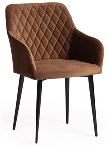 Обеденный стул BREMO (mod. 708) 58х55х83 коричневый barkhat 11/черный арт.19044 в Мурманске