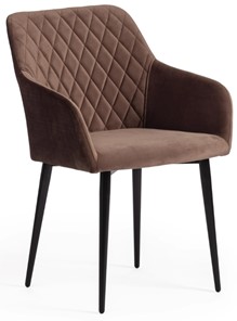 Обеденный стул BREMO (mod. 708) 58х55х83 коричневый barkhat 12/черный арт.19000 в Мурманске