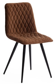 Обеденный стул CHILLY X (mod.7096) 45х53х88 коричневый barkhat 11/черный арт.15557 в Мурманске
