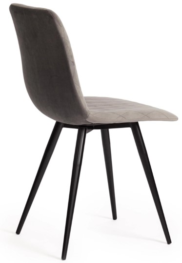 Кухонный стул CHILLY X (mod.7096) 45х53х88 серый barkhat 26/черный арт.15552 в Мурманске - изображение 2