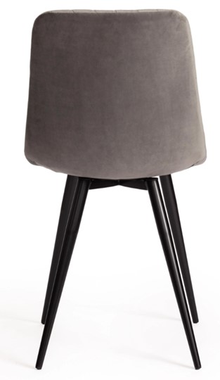 Кухонный стул CHILLY X (mod.7096) 45х53х88 серый barkhat 26/черный арт.15552 в Мурманске - изображение 3