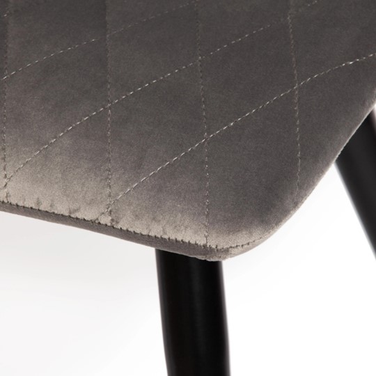 Кухонный стул CHILLY X (mod.7096) 45х53х88 серый barkhat 26/черный арт.15552 в Мурманске - изображение 6