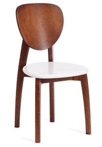 Обеденный стул Diamante, жесткое сидение бук, 42х42х85, коричневый/белый арт.19897 в Мурманске