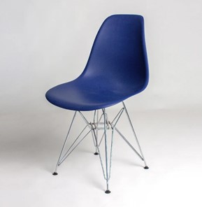 Обеденный стул DSL 110 Chrom (темно-синий) в Мурманске