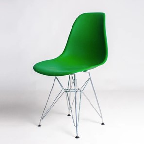 Обеденный стул derstuhl DSL 110 Chrom (зеленый) в Мурманске