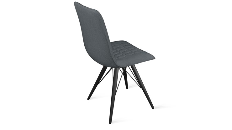 Кухонный стул Хьюго К3 (Черный муар/Микровелюр Jercy Graphite) в Мурманске - изображение 2