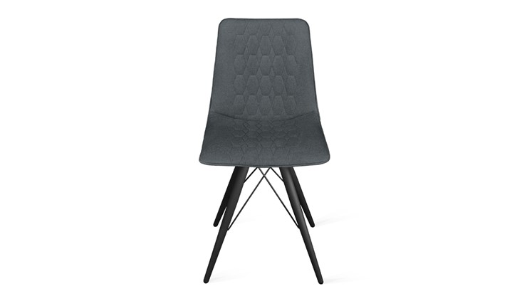Кухонный стул Хьюго К3 (Черный муар/Микровелюр Jercy Graphite) в Мурманске - изображение 3