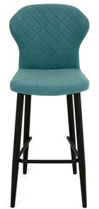 Обеденный стул Марио барный(Аквамарин Т179/ноги черные) в Мурманске - предосмотр 1
