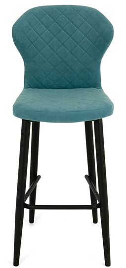 Обеденный стул Марио барный(Аквамарин Т179/ноги черные) в Мурманске - изображение 1