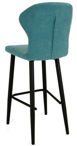 Обеденный стул Марио барный(Аквамарин Т179/ноги черные) в Мурманске - предосмотр 3