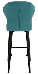 Обеденный стул Марио барный(Аквамарин Т179/ноги черные) в Мурманске - предосмотр 4