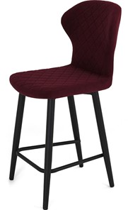 Кухонный стул Марио полубарный (Бордо Т175/ноги черные) в Мурманске