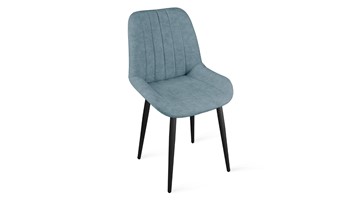 Обеденный стул Марвел Исп. 2 К1С (Черный муар/Микровелюр Duna Dustry Blue) в Мурманске