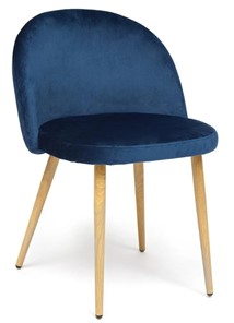 Обеденный стул MELODY (mod. 4997) 52х49х78 темно-синий/натуральное дерево в Мурманске