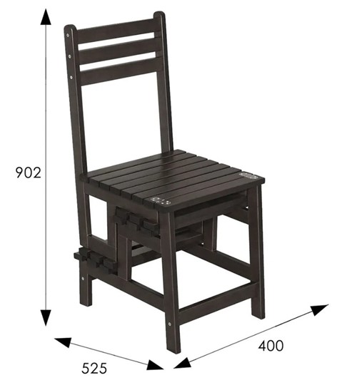 Обеденный стул стремянка Массив (венге) в Мурманске - изображение 6