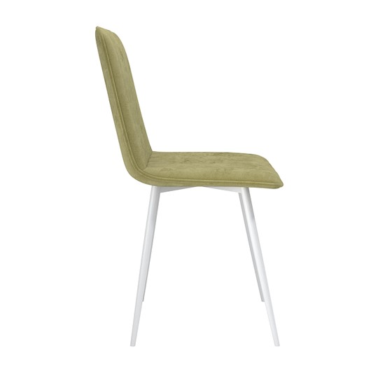 Обеденный стул Тахо, велюр тенерифе нефрит/Цвет металл белый в Мурманске - изображение 2