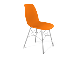 Обеденный стул SHT-ST29/S107 (оранжевый ral2003/хром лак) в Мурманске - предосмотр