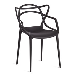 Стул кухонный Cat Chair (mod.028) пластик, 54,5*56*84 черный, арт.19627 в Мурманске