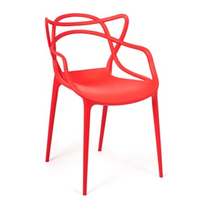 Стул обеденный Cat Chair (mod.028) пластик, 54,5*56*84 красный, арт.14102 в Мурманске
