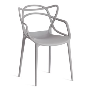 Стул обеденный Cat Chair (mod.028) пластик, 54,5*56*84 серый, арт.19626 в Мурманске