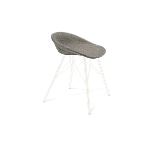 Обеденный стул SHT-ST19-SF1 / SHT-S37 (коричневый сахар/белый муар) в Мурманске