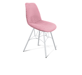 Обеденный стул SHT-ST29-С22 / SHT-S100 (розовый зефир/хром лак) в Мурманске