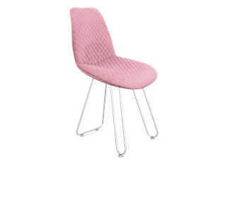 Обеденный стул SHT-ST29-С22 / SHT-S106 (розовый зефир/хром лак) в Мурманске